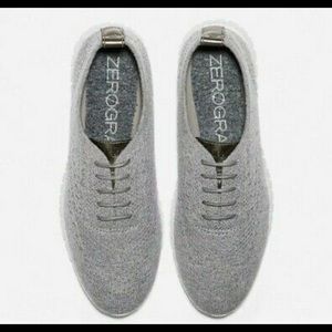Women's Cole Haan ZeroGrand Size 8 Ironstone Heathed Wool Stitchlite Oxford
